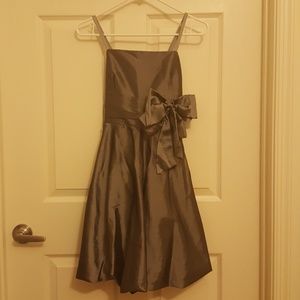 Grey bridesmaid dress